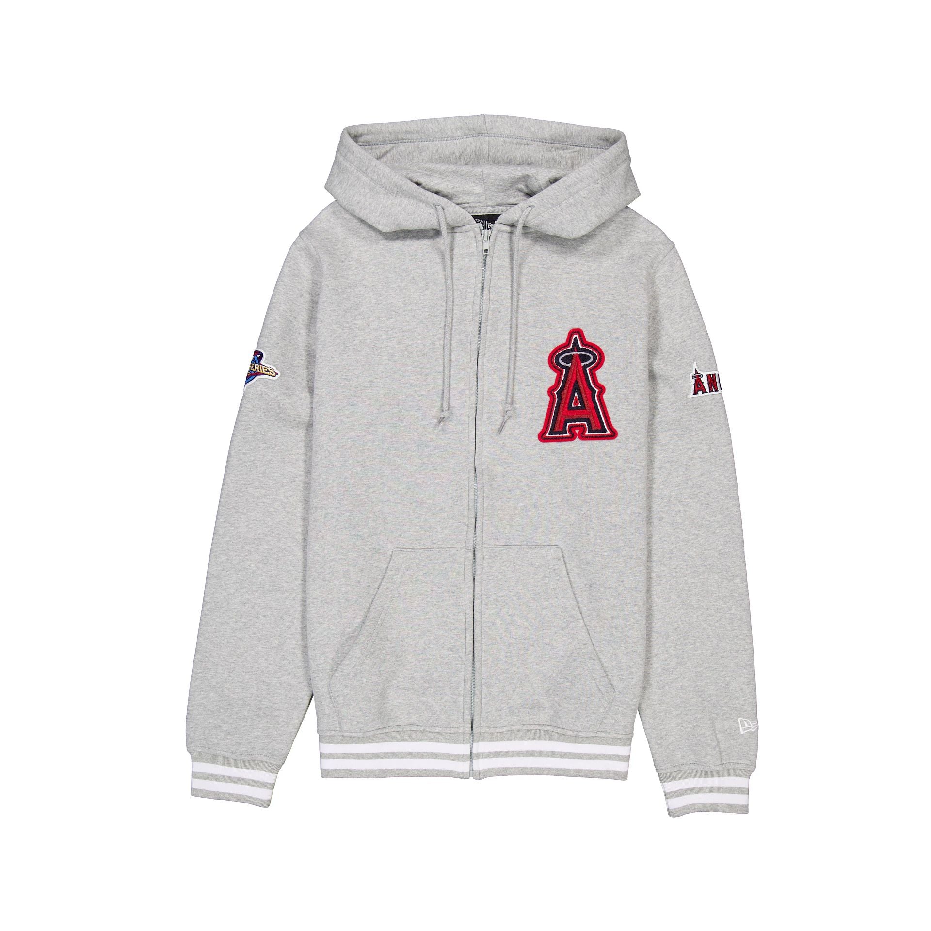 Premium Los Angeles Angels Gray Logo Select Full-Zip Hoodie