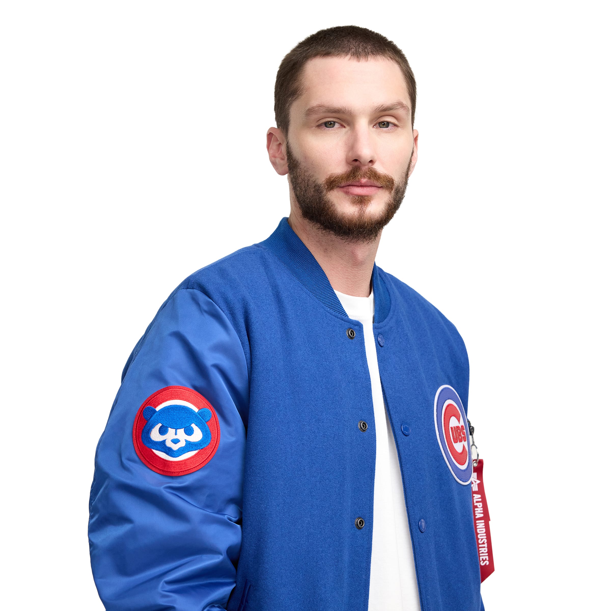 Premium Alpha Industries x Boston Red Sox MA-1 Wool Varsity Jacket