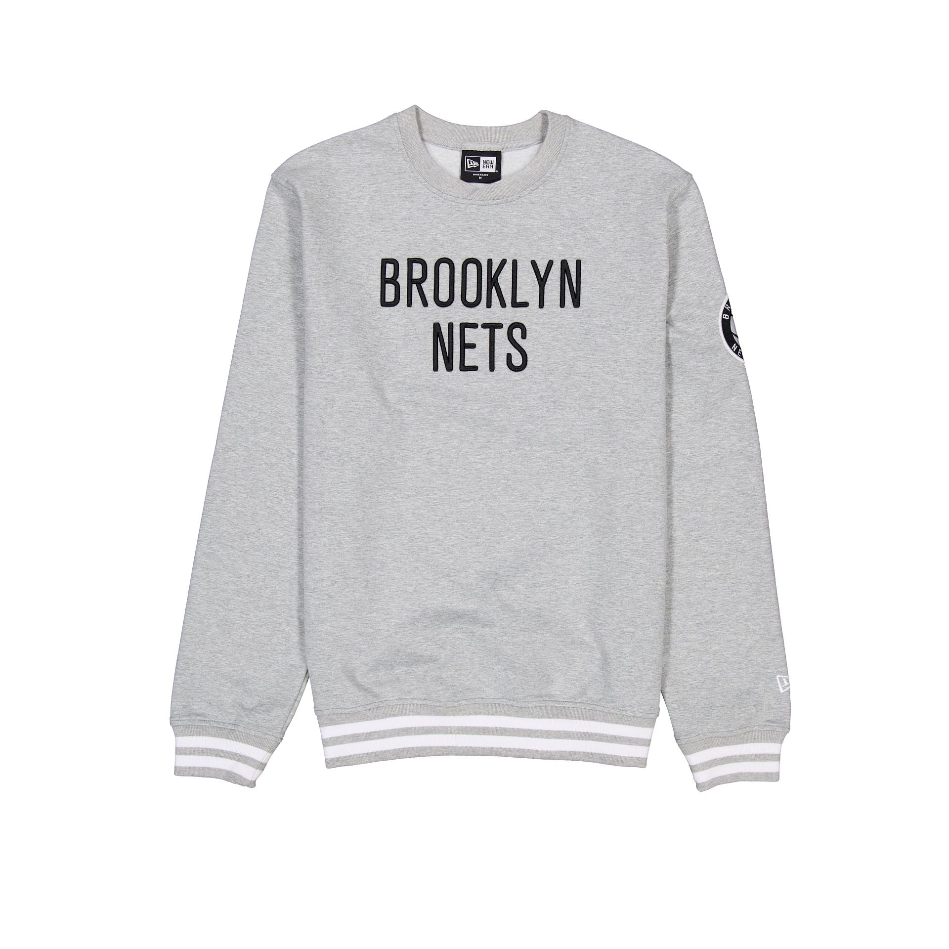 Premium Brooklyn Nets Gray Logo Select Crewneck