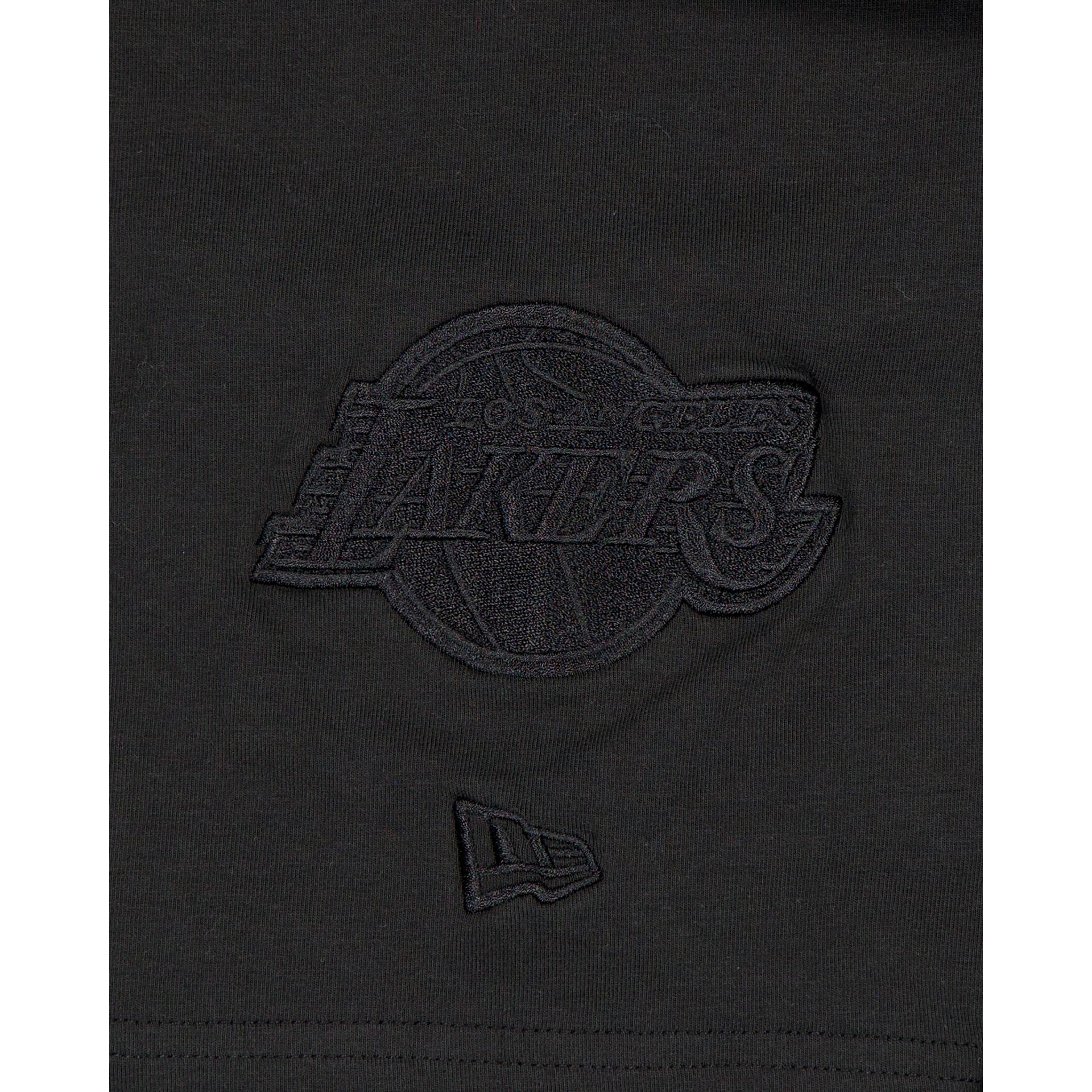 Premium Los Angeles Lakers Black on Black Logo Select T-Shirt