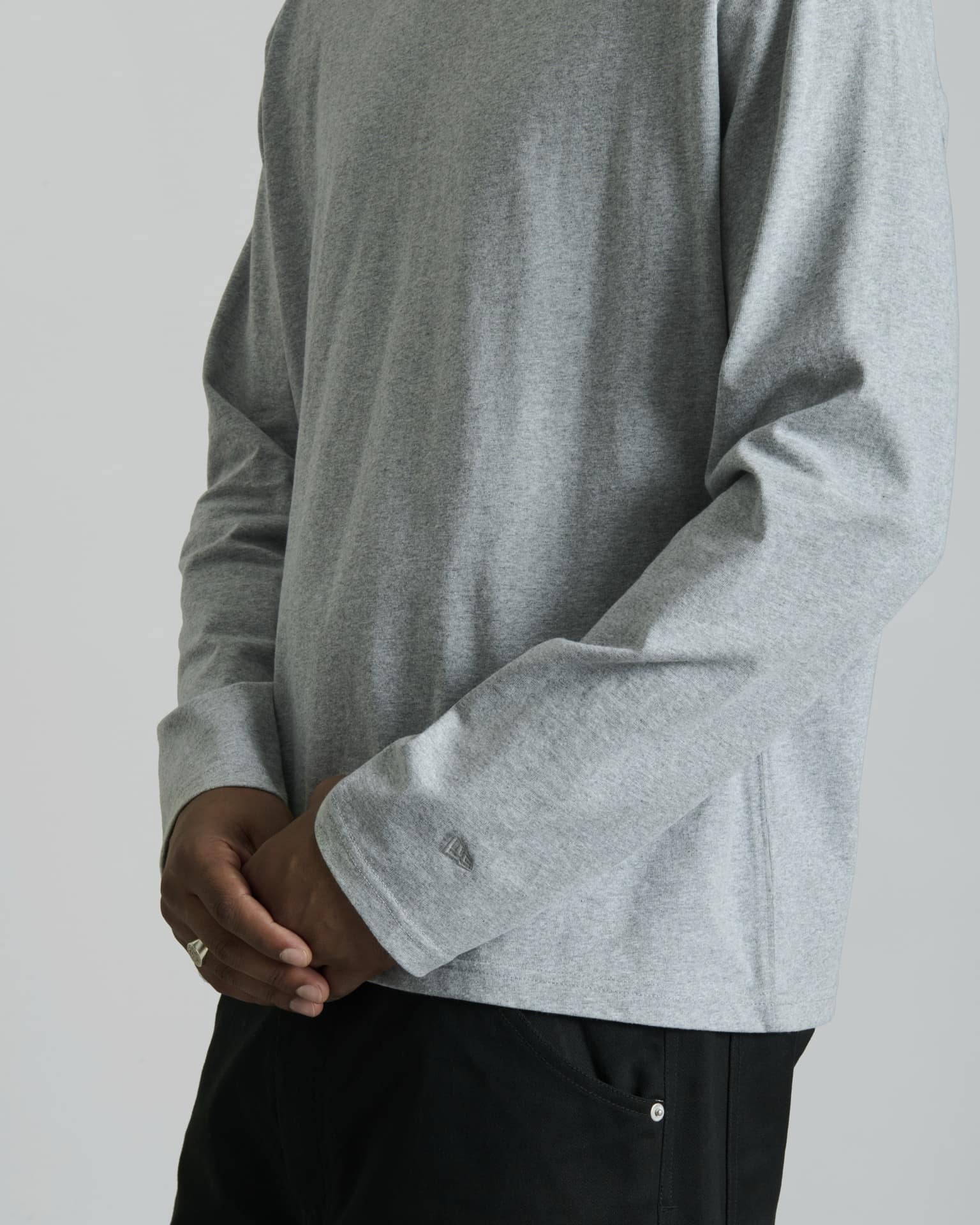 Premium Erhardt Heather Gray Long Sleeve T-Shirt