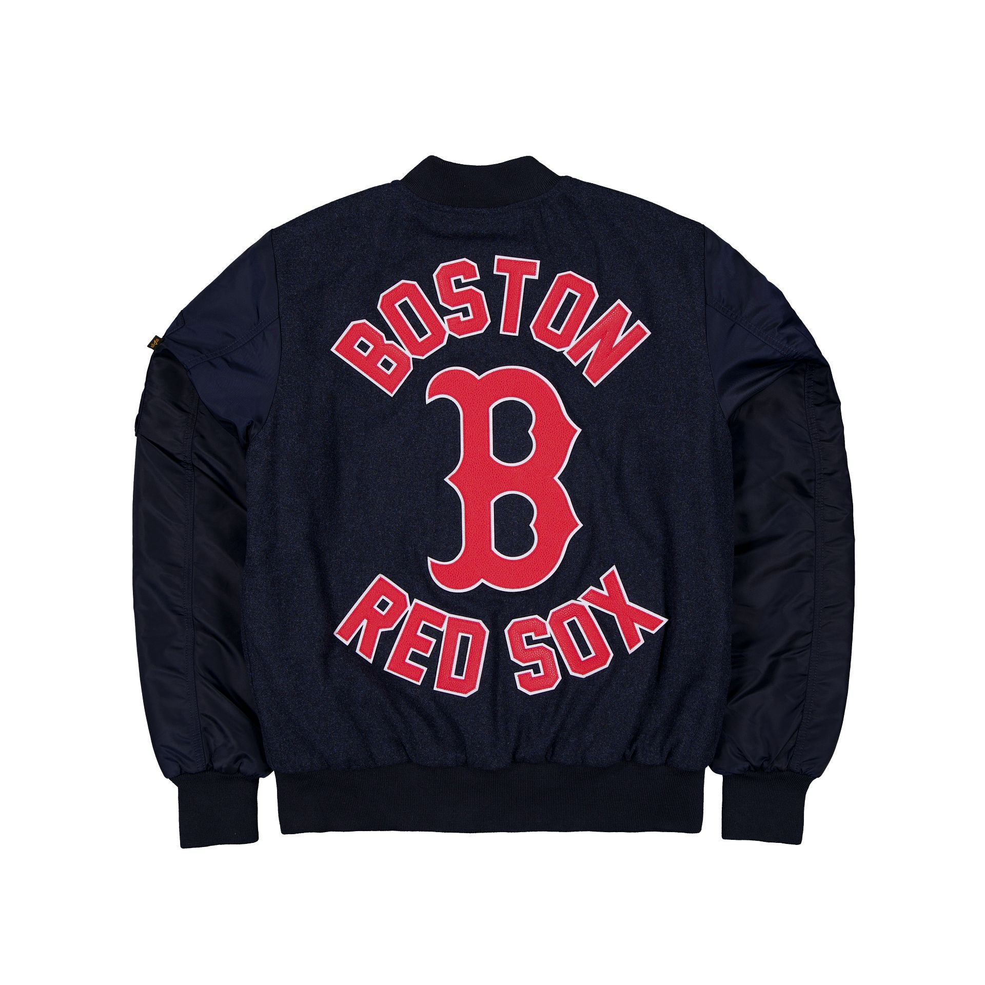 Premium Alpha Industries x Boston Red Sox MA-1 Wool Varsity Jacket