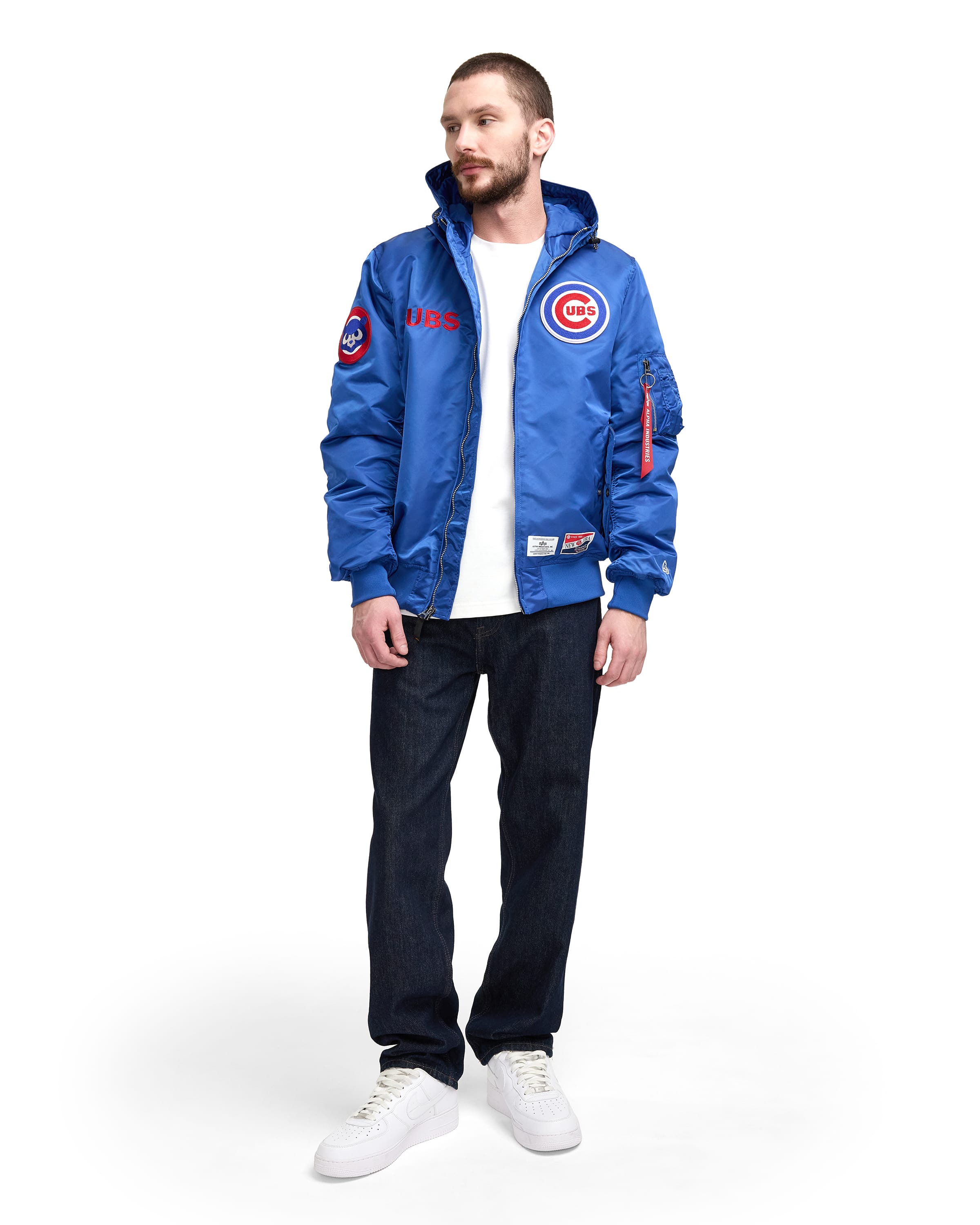 Premium Alpha Industries x Houston Astros Cooperstown L-2B Hooded Bomber Jacket