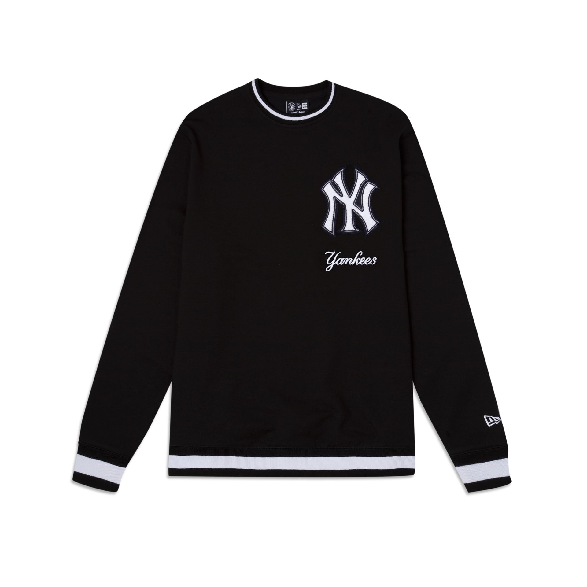 Premium New York Yankees Logo Select Black Crewneck