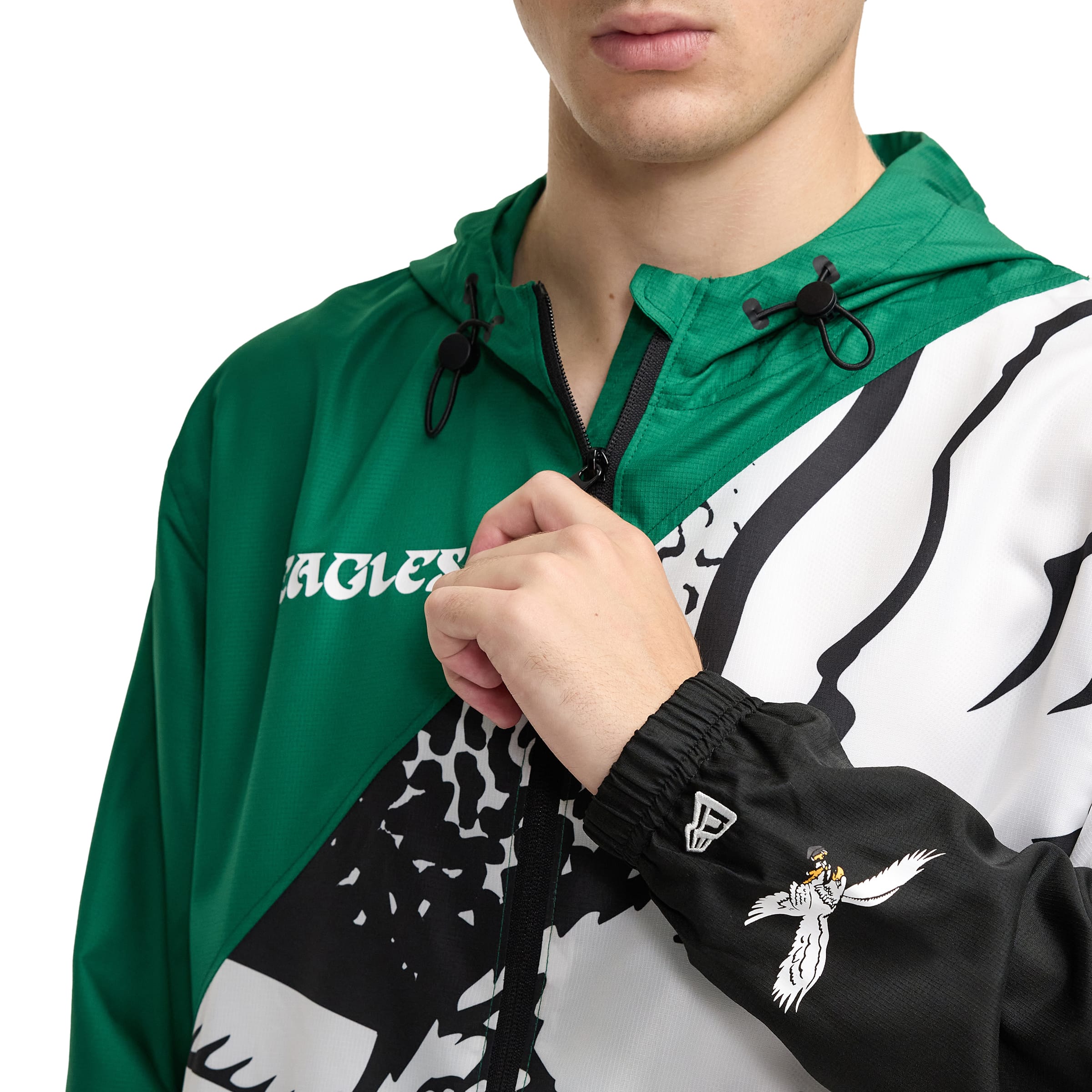 Premium Las Vegas Raiders Sport Classics Color Block Windbreaker