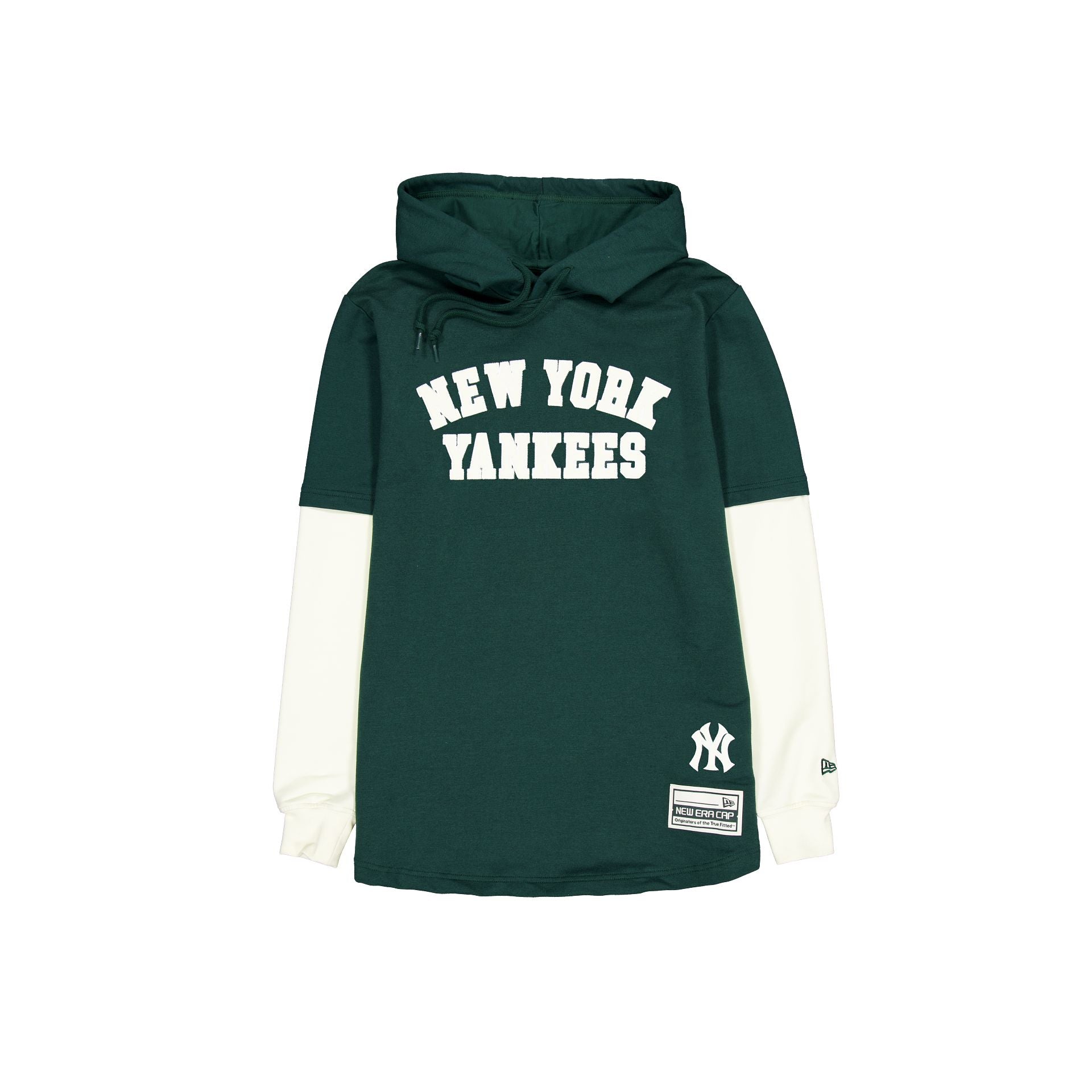 New York Yankees Dark Green Logo Select Hooded T-Shirt