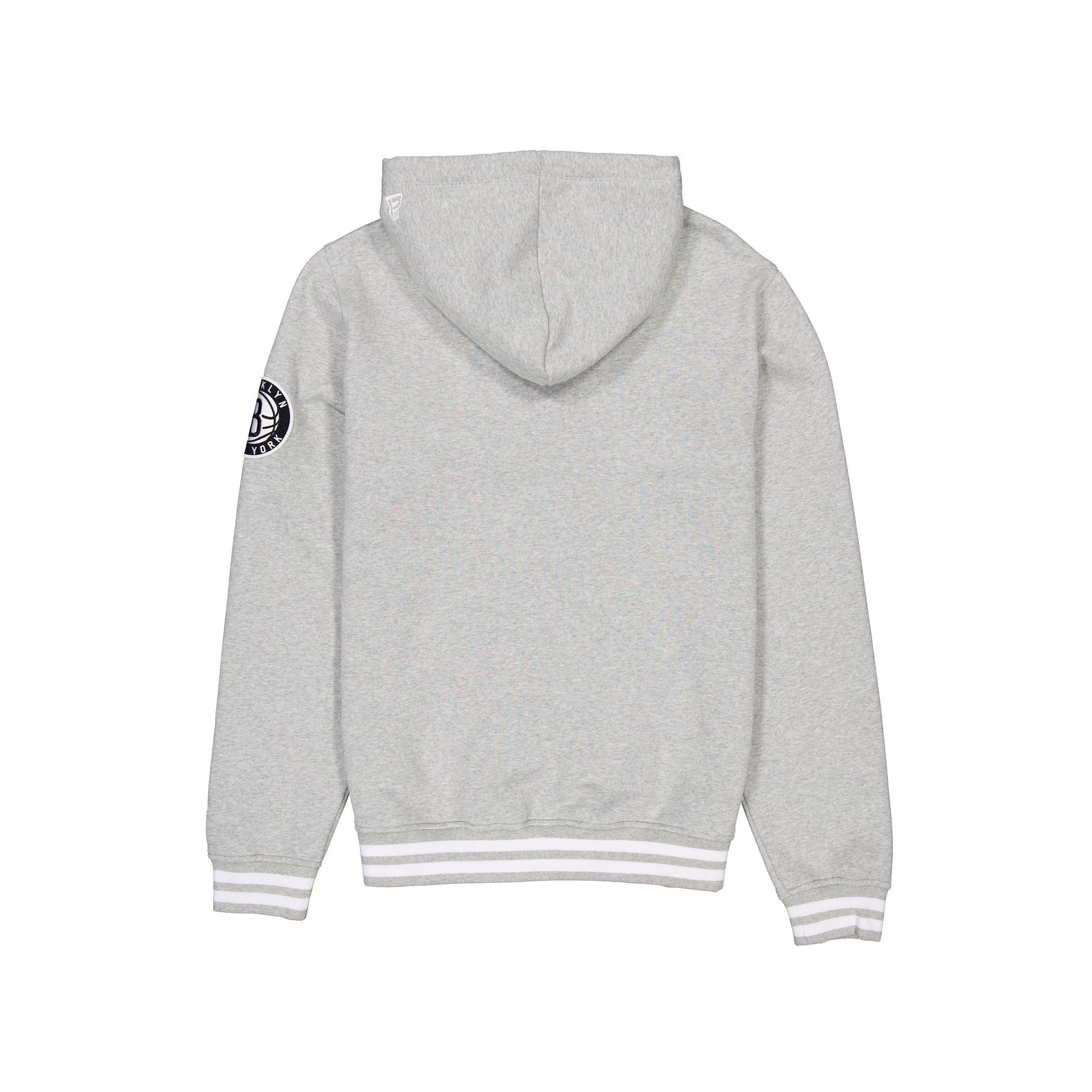 Premium Brooklyn Nets Gray Logo Select Full-Zip Hoodie
