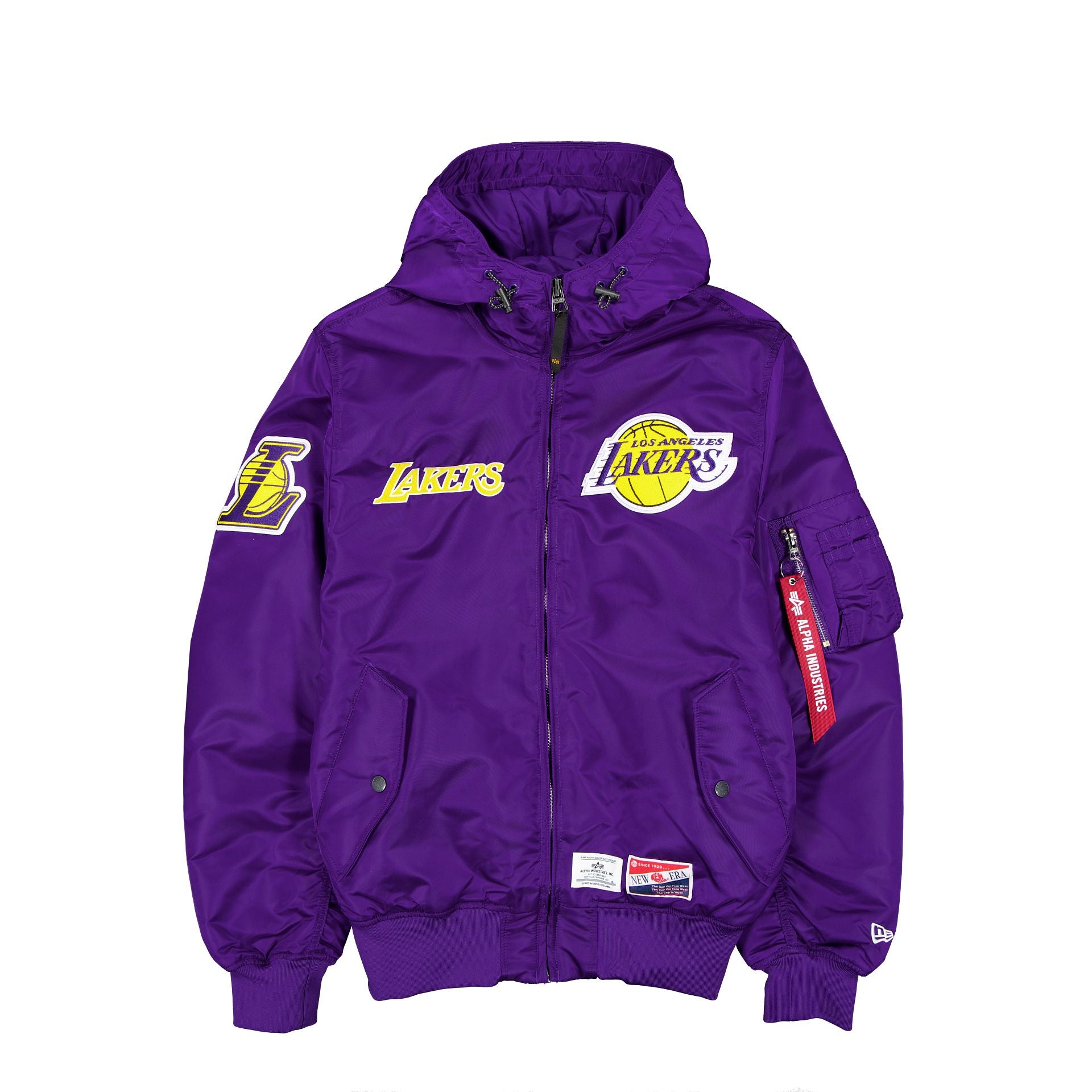 Premium Alpha Industries x Los Angeles Lakers Ultimate Hooded Bomber Jacket